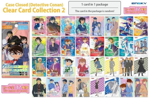THẺ BÀI Detective Conan - Clear Card Collection Gum 2 (Ensky) PACK CARD CHÍNH HÃNG