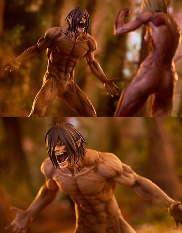 MÔ HÌNH Eren Kyojin - Attack on Titan The Final Season - Ichiban Kuji - Ichiban Kuji Shingeki no Kyojin ~Kabe no Soto no Sekai~ (Last One Prize) - Mega Impact (Bandai Spirits) FIGURE CHÍNH HÃNG