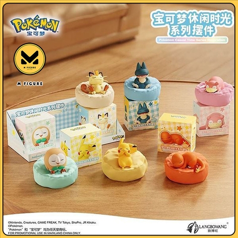 MÔ HÌNH Pokémon - Leisure Time Series Figure Set - Sleep Pose Ver. 2 FIGURE CHÍNH HÃNG