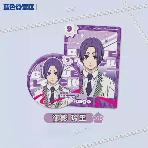 THẺ BÀI Blue Lock Uniform Series - Reflect Light Badge + Card  (All For Play) PACK CARD CHÍNH HÃNG