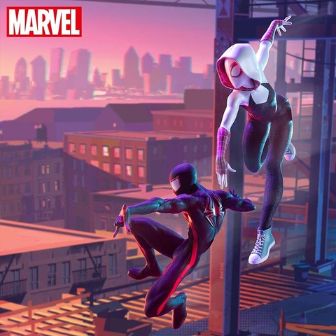 MÔ HÌNH Ghost-Spider (Gwen) - Spider-Man: Across the Spider-Verse - Marvel - Luminasta (SEGA) FIGURE CHÍNH HÃNG