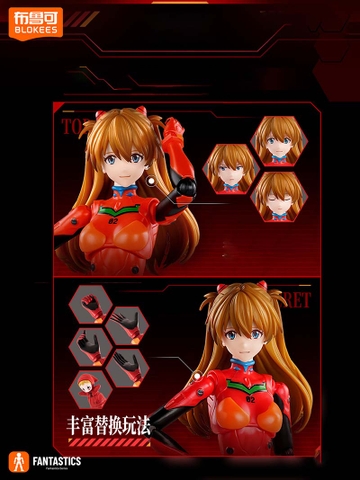 MÔ HÌNH Souryuu Asuka Langley - Plug Suit - Evangelion Shin Gekijouban- Fantastics Series (Blokees) MODEL KIT CHÍNH HÃNG