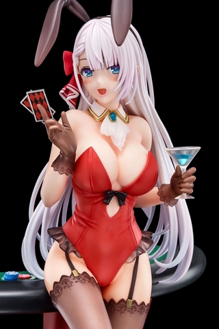 MÔ HÌNH Ray Crystalia - 1/6 scaled pre-painted figure of The Demon Sword Master of Excalibur Academy Riselia wearing crimson bunny costume with Nip Slip Gimmick System(Nippon Columbia) FIGURE CHÍNH HÃNG