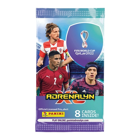 THẺ BÀI FiFa - Panini Adrenalyn XL FIFA World Cup Qatar 2022 Booster Box (Box Wear) PACK CARD CHÍNH HÃNG