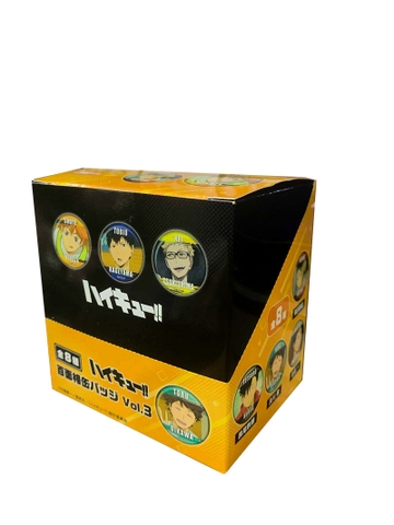 HUY HIỆU Haikyuu Badge Hundred Faces Ver. Vol.3 GOODS CHÍNH HÃNG