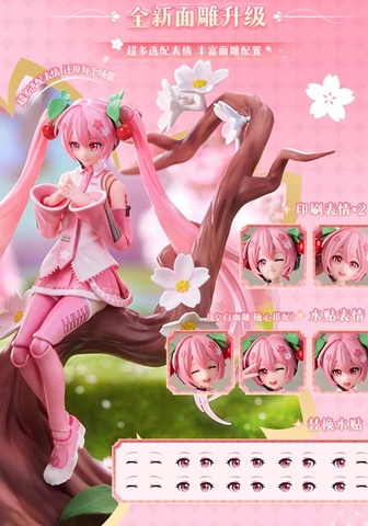 MÔ HÌNH  Hatsune Miku - Vocaloid - Fantastics Sakura Hatsune Miku (Blokees) MODEL KIT CHÍNH HÃNG