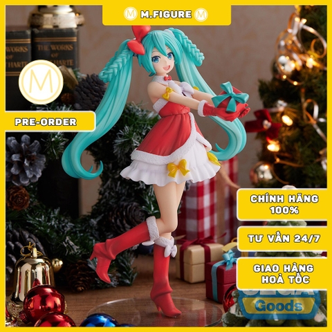 MÔ HÌNH HATSUNE MIKU  - Vocaloid - Hatsune Miku (2022 Christmas Ver.) - Super Premium Figure (SEGA) FIGURE CHÍNH HÃNG