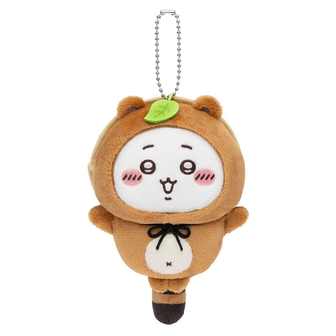 Bông Chiikawa - Zettai Tanuki Damon Kuji (C prize) - Plush Mascot (Gray Parka Service) Plushie CHÍNH HÃNG