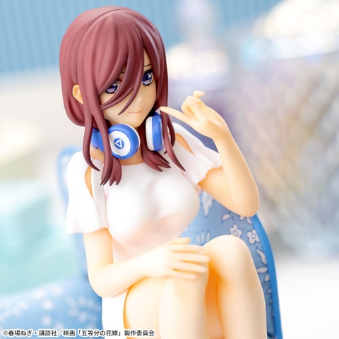 MÔ HÌNH Eiga Gotoubun no Hanayome - Nakano Miku - Premium Chokonose Figure (SEGA) FIGURE CHÍNH HÃNG
