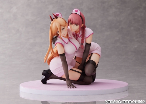 MÔ HÌNH Chainsaw Man Power & Makima Nurse Ver. 1/7 Scale Figure set(MAPPA) FIGURE CHÍNH HÃNG