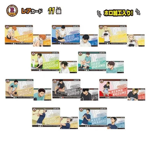 THẺ BÀI Haikyu!! Shokugan - Charactible Card Gummy (Takara Tomy A.R.T.S) PACK CARD CHÍNH HÃNG