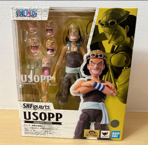 Mô Hình Usopp - Romance Dawn - One Piece - S.H.Figuarts (Bandai Spirits) FIGURE CHÍNH HÃNG