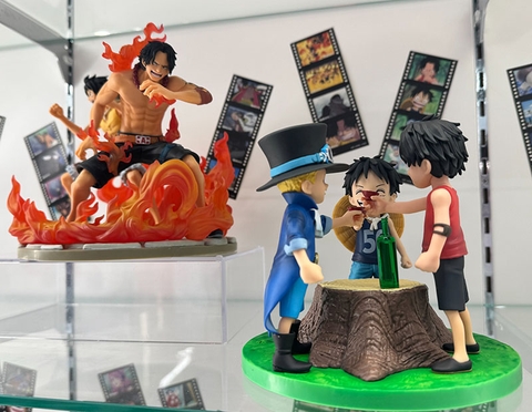 MÔ HÌNH Monkey D. Luffy & Ace & Sabo - Ichiban Kuji One Piece Dramatic Memories (A Prize) (Bandai Spirits) FIGURE CHÍNH HÃNG
