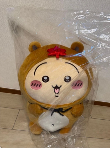 Bông Usagi - Chiikawa Tanuki Damon Kuji - Dodeka Nuigurumi Plushie (Gray Parka Service) Plushie CHÍNH HÃNG