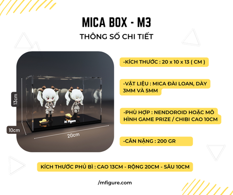 HỘP MICA TRƯNG BÀY MÔ HÌNH - MODULE BOX M3 ( MFIGURE )