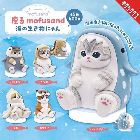 MÔ HÌNH Blind Box Mofusand Sitting Aquarium Cat (Kitan Club) FIGURE CHÍNH HÃNG