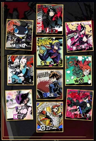 THẺ BÀI Persona 5 Royal Edition - Phantom Colored Paper (Kayou) shikishi PACK CARD CHÍNH HÃNG