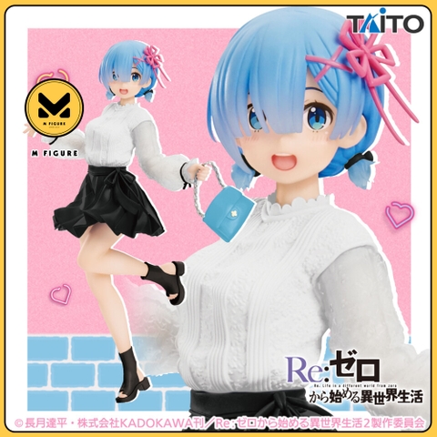 MÔ HÌNH Rem -  Re:Zero kara Hajimeru Isekai Seikatsu - Precious Figure - Outing Coordination ver., Renewal (Taito) FIGURE CHÍNH HÃNG