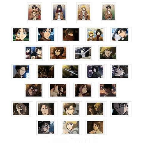 THẺ BÀI Attack on Titan Pashakore - Cards Pola Collection (MOVIC) PACK CARD CHÍNH HÃNG