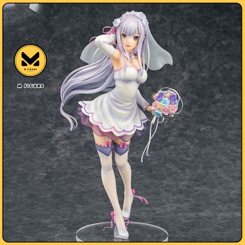 [Pre Order] MÔ HÌNH Emilia - Re:ZERO -Starting Life in Another World- - Wedding Ver. 1/7 Complete Figure(Phat Company) FIGURE CHÍNH HÃNG