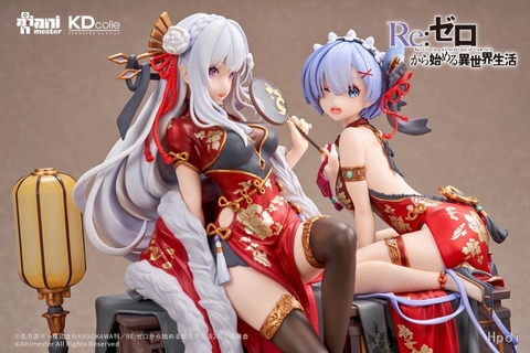 [Pre Order] MÔ HÌNH Emilia & Rem - Re:Zero kara Hajimeru Isekai Seikatsu - KDcolle - 1/7 - Elegant Beauty Ver., New Year Limited Edition (AniMester, Kadokawa) FIGURE CHÍNH HÃNG