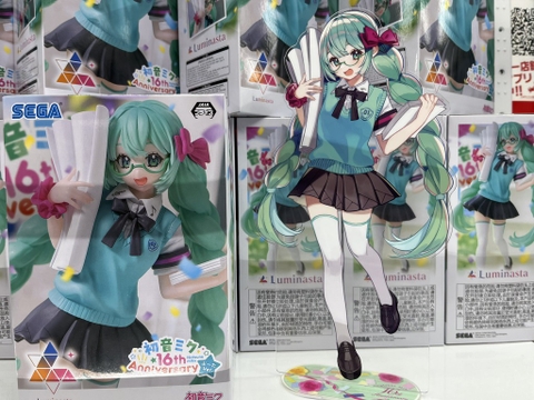 MÔ HÌNH Hatsune Miku - Luminasta - 16th Anniversary Booota Ver. (SEGA) FIGURE CHÍNH HÃNG