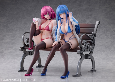 MÔ HÌNH Mari & Eri Illustrated by Watao 1/4 Complete Figure(Lovely) FIGURE CHÍNH HÃNG