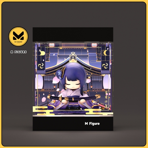 Hộp Trưng Bày MÔ HÌNH Raiden Shogun - Genshin Impact - God of Thunder (Apex)(M Figure)Mica Box