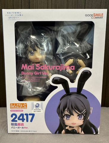 MÔ HÌNH Sakurajima Mai - Seishun Buta Yarou wa Bunny Girl Senpai no Yume wo Minai - Bunny Girl Ver. - Nendoroid (#2417)(Good Smile Company) FIGURE CHÍNH HÃNG