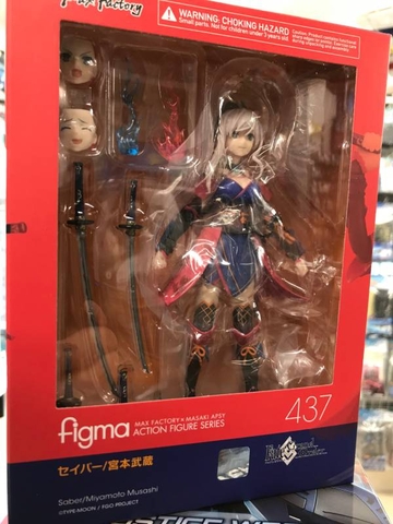 MÔ HÌNH Miyamoto Musashi - Fate/Grand Order - Figma (#437) - Saber (Max Factory) FIGMA CHÍNH HÃNG