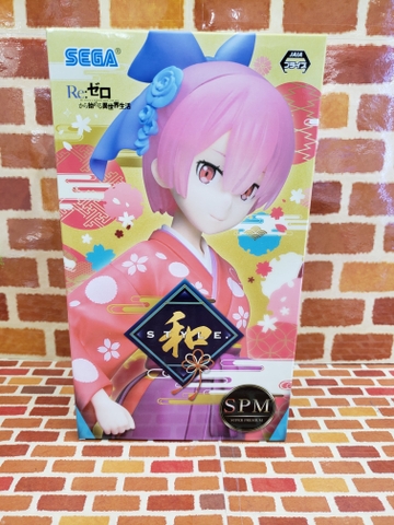 MÔ HÌNH  Ram - Re:Zero kara Hajimeru Isekai Seikatsu - SPM Figure - Wa-Style. (SEGA) FIGURE CHÍNH HÃNG