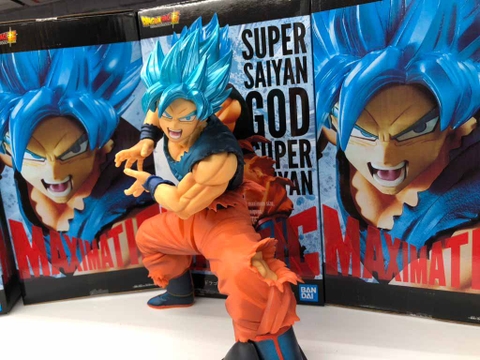 MÔ HÌNH Son Goku SSGSS - Dragon Ball Super - Maximatic (Bandai Spirits) FIGURE CHÍNH HÃNG