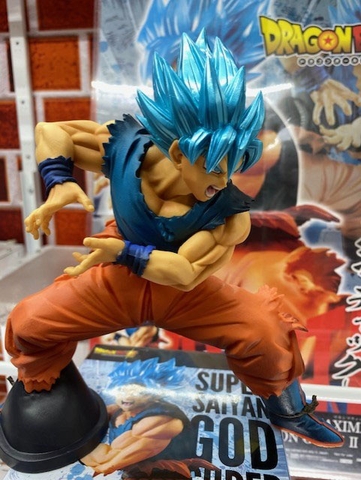 MÔ HÌNH Son Goku SSGSS - Dragon Ball Super - Maximatic (Bandai Spirits) FIGURE CHÍNH HÃNG