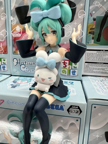 MÔ HÌNH HATSUNE MIKU - HATSUNE MIKU X CINNAMOROLL - PREMIUM CHOKONOSE FIGURE (SEGA) FIGURE CHÍNH HÃNG