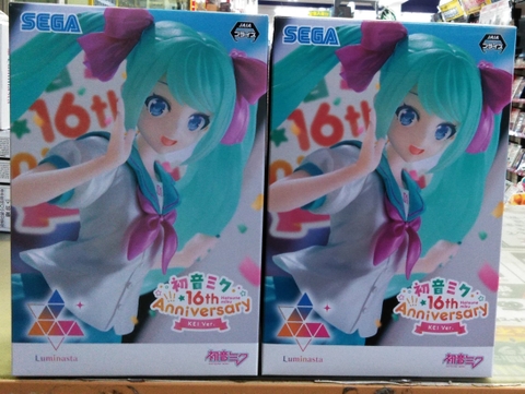 MÔ HÌNH Hatsune Miku - Vocaloid - Luminasta - 16th Anniversary KEI Ver. (SEGA) FIGURE CHÍNH HÃNG