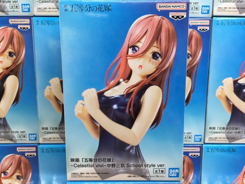 MÔ HÌNH Miku Nakano - Celestial Vivi - School Style Ver - Nhà Có 5 Nàng Dâu (BANDAI) FIGURE CHÍNH HÃNG