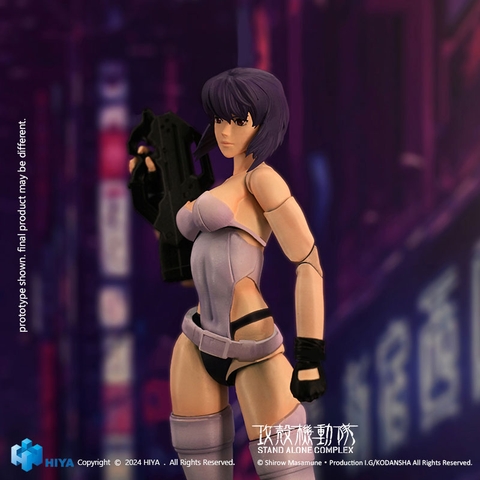 MÔ HÌNH Motoko Kusanagi - Ghost in the Shell STAND ALONE COMPLEX - 1/12 Action Figure (Hiya Toys) FIGURE CHÍNH HÃNG