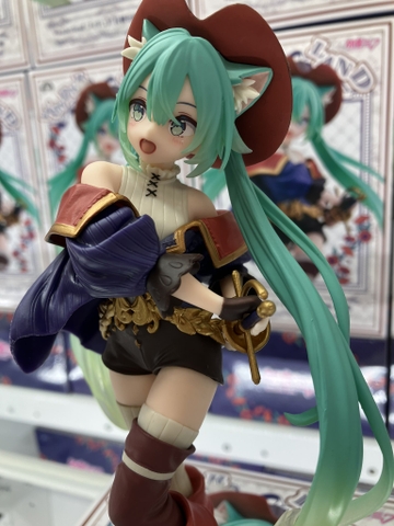 MÔ HÌNH Hatsune Miku - Piapro Characters - Wonderland Figure - Puss in Boots (Taito) FIGURE CHÍNH HÃNG