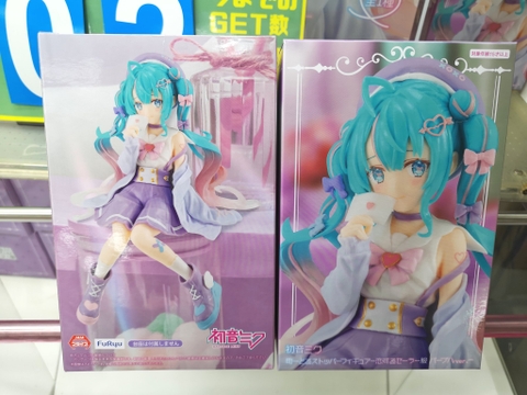MÔ HÌNH Hatsune Miku -Piapro Characters -  Noodle Stopper Figure - Sailor Suit in Love, Purple (FuRyu) FIGURE CHÍNH HÃNG