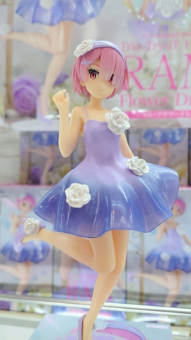 MÔ HÌNH Ram - Re:Zero Kara Hajimeru Isekai Seikatsu - Trio-Try-iT Figure - Flower Dress (FuRyu) FIGURE CHÍNH HÃNG