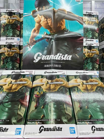 MÔ HÌNH Roronoa Zoro - One Piece - Grandista - II (Bandai Spirits) FIGURE CHÍNH HÃNG