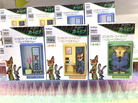 MÔ HÌNH Nick Wilde - Judy Hopps - Officer Clawhauser - Zootopia - Concept Figure ~Break Time~ (FuRyu) FIGURE CHÍNH HÃNG