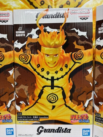 MÔ HÌNH Uzumaki Naruto - Naruto Shippuuden - Grandista - Ⅱ (Bandai Spirits) FIGURE CHÍNH HÃNG
