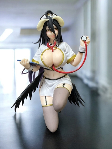 MÔ HÌNH Albedo - Overlord - Desktop Cute - Nurse ver. (Taito) FIGURE CHÍNH HÃNG
