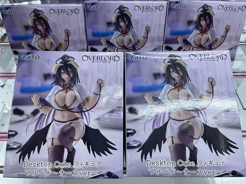MÔ HÌNH Albedo - Overlord - Desktop Cute - Nurse ver. (Taito) FIGURE CHÍNH HÃNG