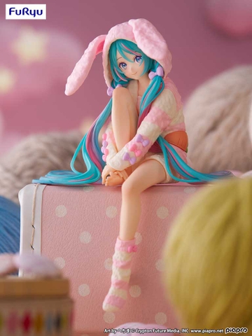 MÔ HÌNH Hatsune Miku - Vocaloid - Noodle Stopper Figure - Usamimi Pajama (FuRyu) FIGURE CHÍNH HÃNG