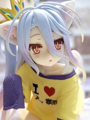 MÔ HÌNH Shiro - No Game No Life - Desktop Cute - Nekomimi T-Shirt ver. (Taito) FIGURE CHÍNH HÃNG