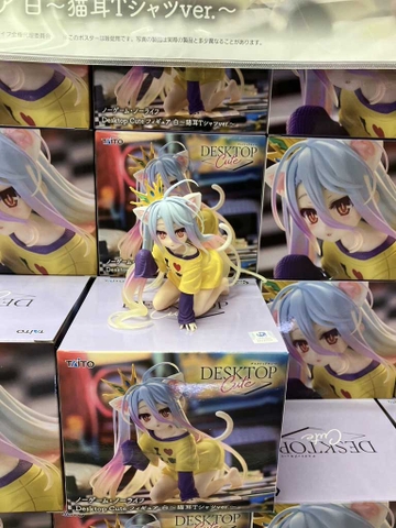 MÔ HÌNH Shiro - No Game No Life - Desktop Cute - Nekomimi T-Shirt ver. (Taito) FIGURE CHÍNH HÃNG