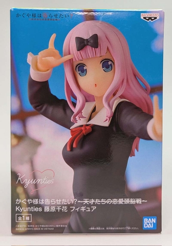 MÔ HÌNH Fujiwara Chika - Kaguya-sama wa Kokurasetai?: Tensai-tachi no Ren'ai Zunousen - Kyunties (Bandai Spirits) FIGURE CHÍNH HÃNG