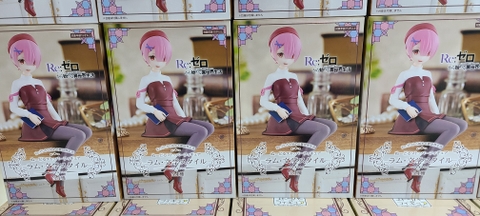 MÔ HÌNH Ram - Re:Zero kara Hajimeru Isekai Seikatsu - Noodle Stopper Figure - Bungaku Style (FuRyu) FIGURE CHÍNH HÃNG